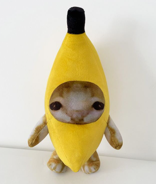 Banana Cat Plush Toy