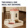 PetHydrate V3.0 - Cat Bowl & Water Fountain 2-in-1 — Fresh Food & Flowing Water in One